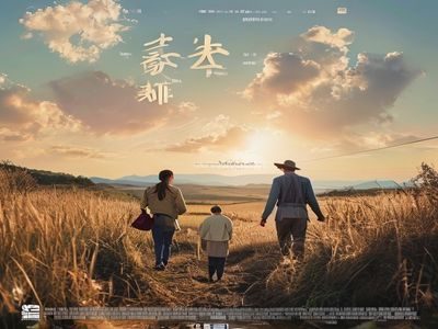 韩剧《我的解放日志》海报——男女主角在田间小路上行走的治愈系场景